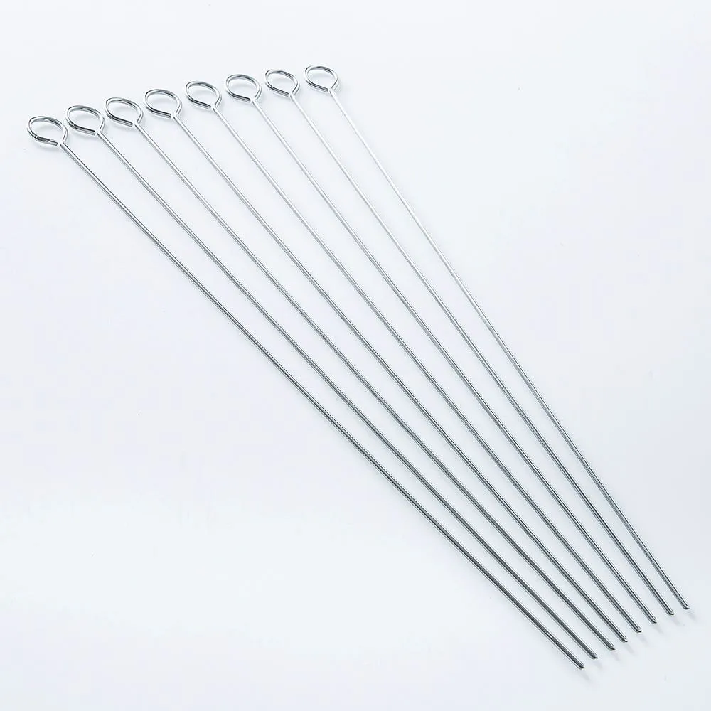 Better BBQ Grill Steel Skewer - Set of 8 (Chrome)