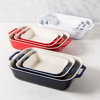 Staub En France Rectangular Bake Dish - Set of 3 (White)