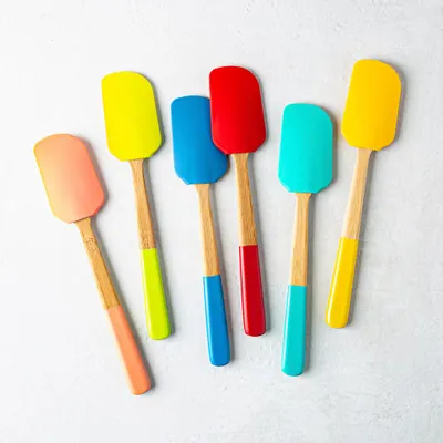 Pebbly Bamboo Flex Silicone Spatula 10" (Asstd.)