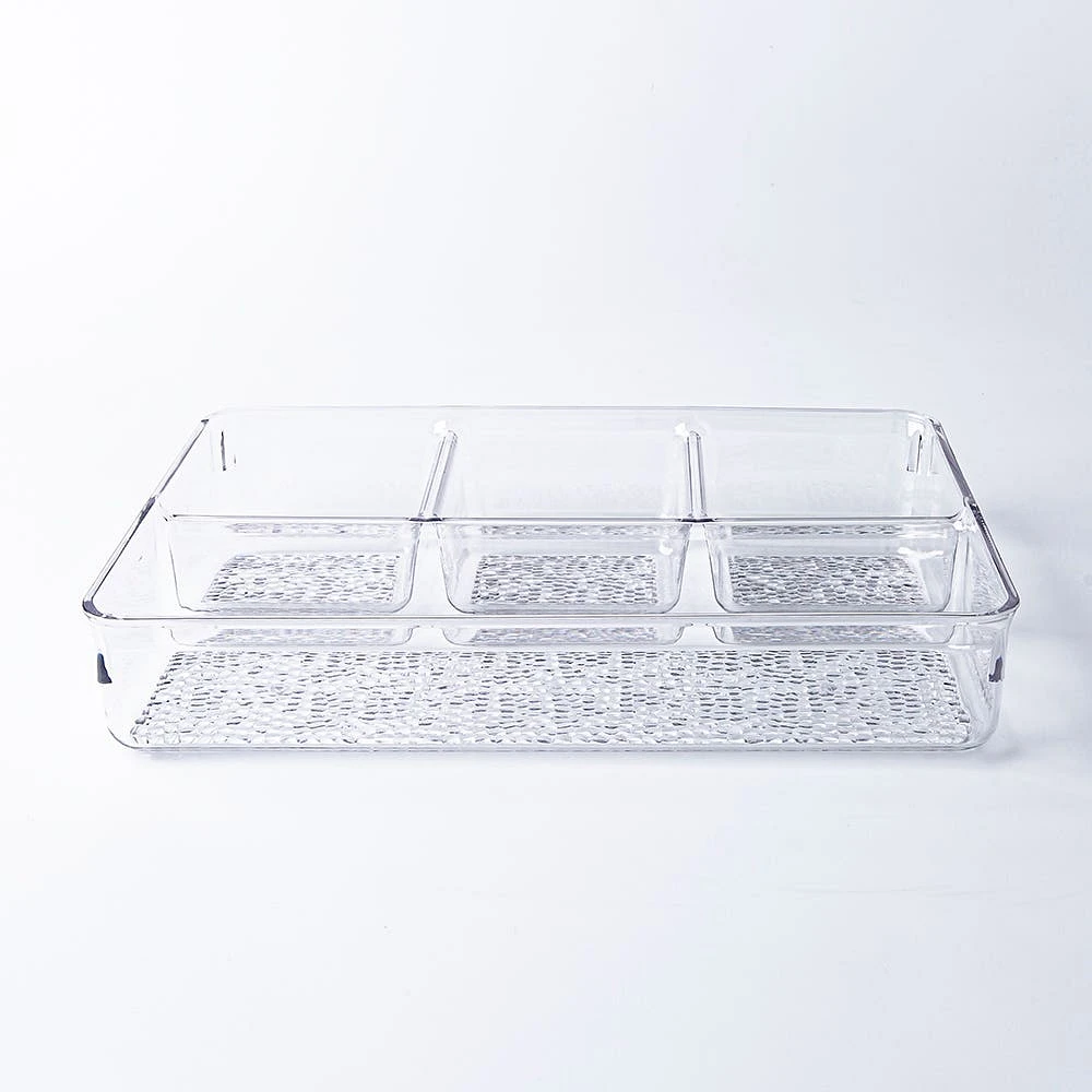 iDesign Rain 4-Section Divided Tray