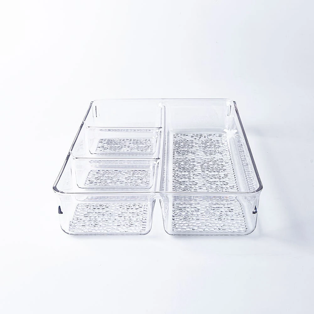 iDesign Rain 4-Section Divided Tray