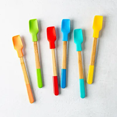 Pebbly Bamboo Mini Silicone Spatula Ea. (Asstd.)