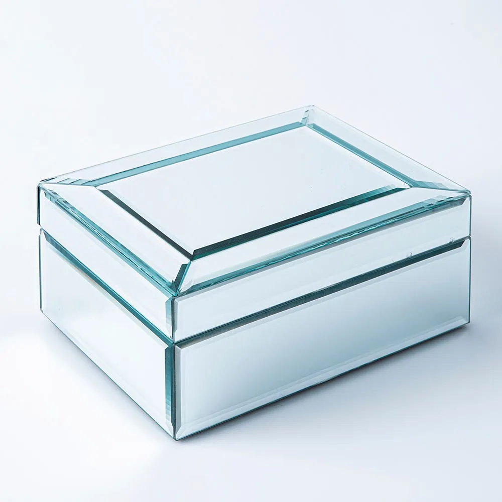 KSP Mirror 'Sparkle Mirror' Jewellery Box 21x16x8.5cm (Silver)