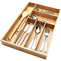 KSP Natura Bamboo Cutlery Tray 6-Slot (Natural) 46 x 30 x 5 cm