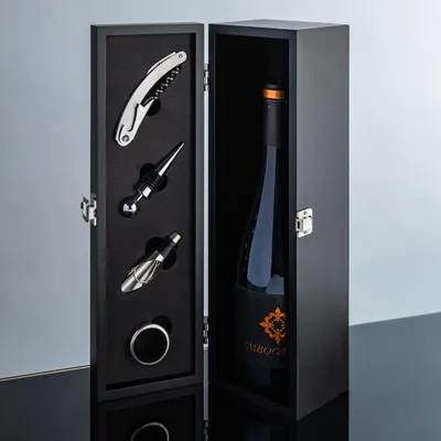 KSP Vintners Wine Box Set - Black