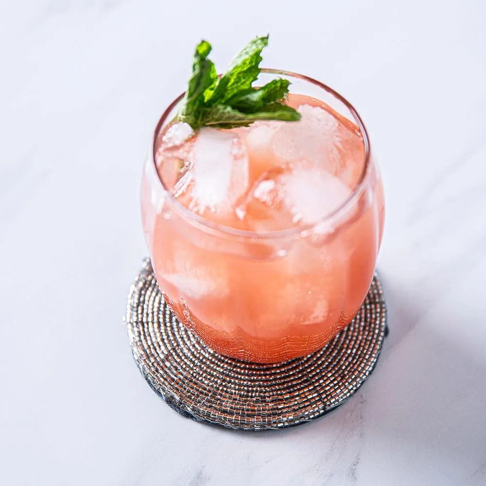 KSP Glitz Beaded Coaster - Silver