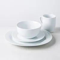 KSP Heirloom Porcelain Dinnerware - Set of 16 (White)