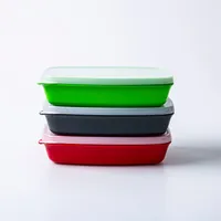 Joie Meal Seal Food Storage Container Rect. - Set of 3 (Multi Colour)