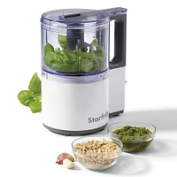 Starfrit Oscillating Food Chopper- Processor 4-cup (White/Clear)
