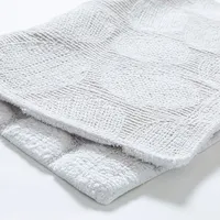 KSP Plush Pebble Anti-Skid Cotton Bathmat 20x32" (White)