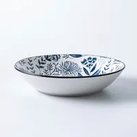 KSP Florence Porcelain Dinnerware - Set of 12 (Blue/White)