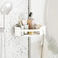 Umbra Flex Adhesive Corner Basket (White)
