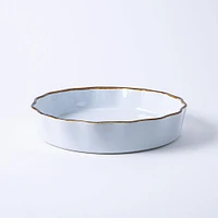 KSP Tuscana Fluted Tart  Dish (White)