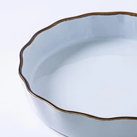 KSP Tuscana Fluted Tart  Dish (White)