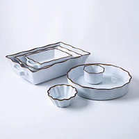 KSP Tuscana Fluted Tart  Dish (White)