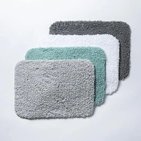 Harman Flow Plush Anti-Skid Bathmat 17x24" (Charcoal)