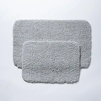 Harman Flow Plush Anti-skid Bathmat 17x24" (grey)