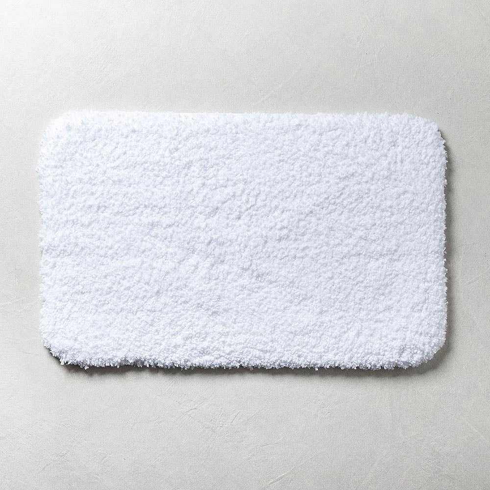 Harman Flow Plush Ant-Skid Bathmat 20x32" (white)