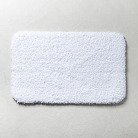 Harman Flow Plush Ant-Skid Bathmat 20x32" (white)