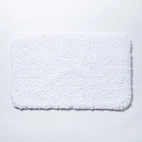 Harman Flow Plush Ant-Skid Bathmat 20x32" (white)