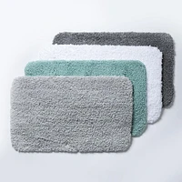 Harman Flow Plush Anti-Skid Bathmat 20x32" (Charcoal)