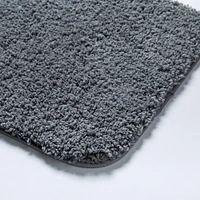 Harman Flow Plush Anti-Skid Bathmat 20x32" (Charcoal)