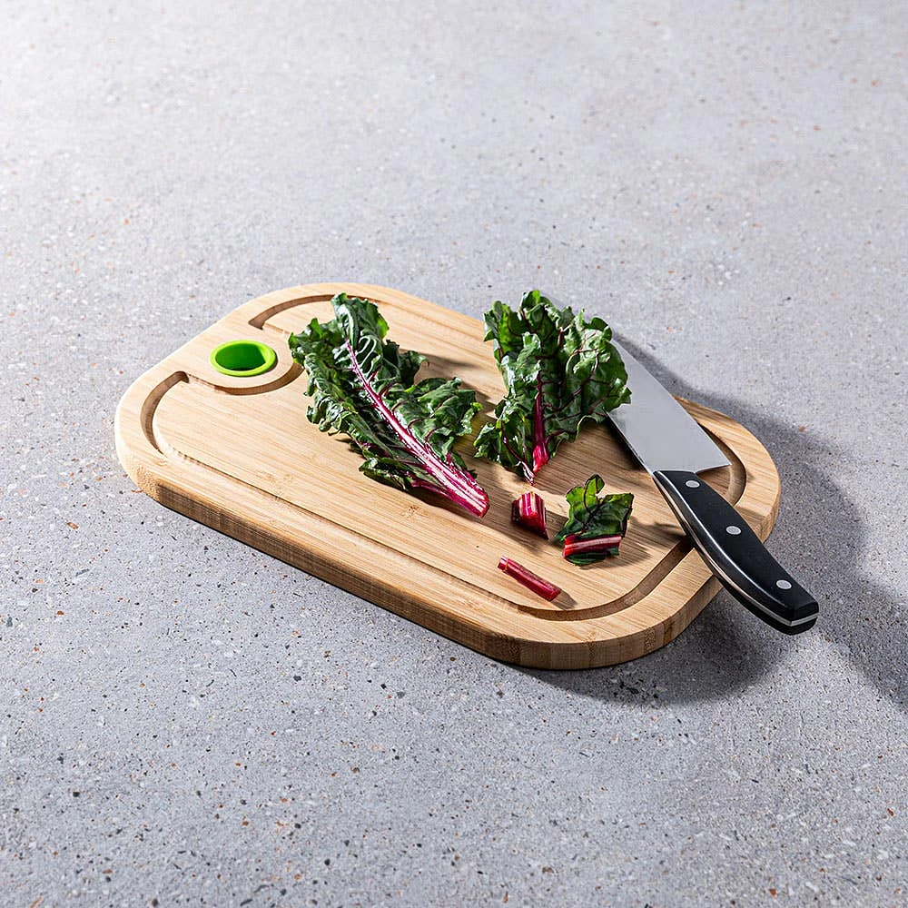 KSP Tavola Bamboo Cutting Board with Hole (Natural