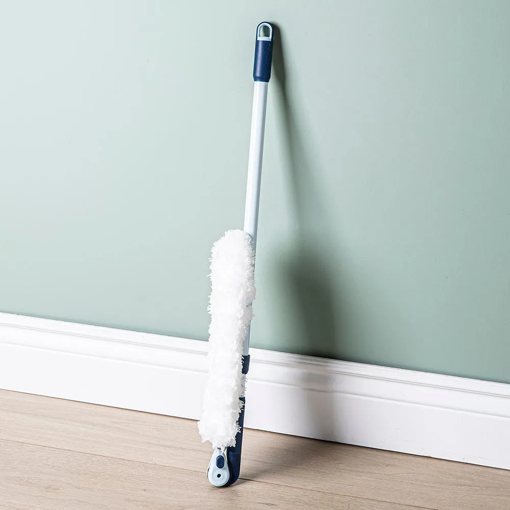 Casabella Eco-Friendly Multi-Angle Microfiber Duster (White/Grey)
