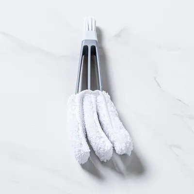 Casabella Eco-Friendly Microfiber Blinds Duster (White/Grey)