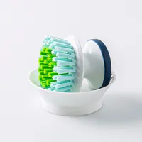 Casabella Eco-Friendly Palm Brush & Drip Tray - Set of 2