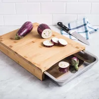 KSP Natura Bamboo Cutting Board with Scrap Tray