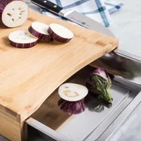 KSP Natura Bamboo Cutting Board with Scrap Tray