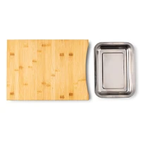 KSP Natura Bamboo Cutting Board with Scrap Tray