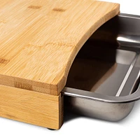 KSP Natura Bamboo Cutting Board with Scrap Tray
