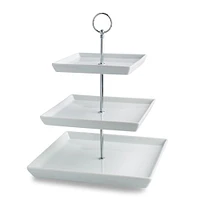 KSP Plateau 3-Tier Serving Platter (White)