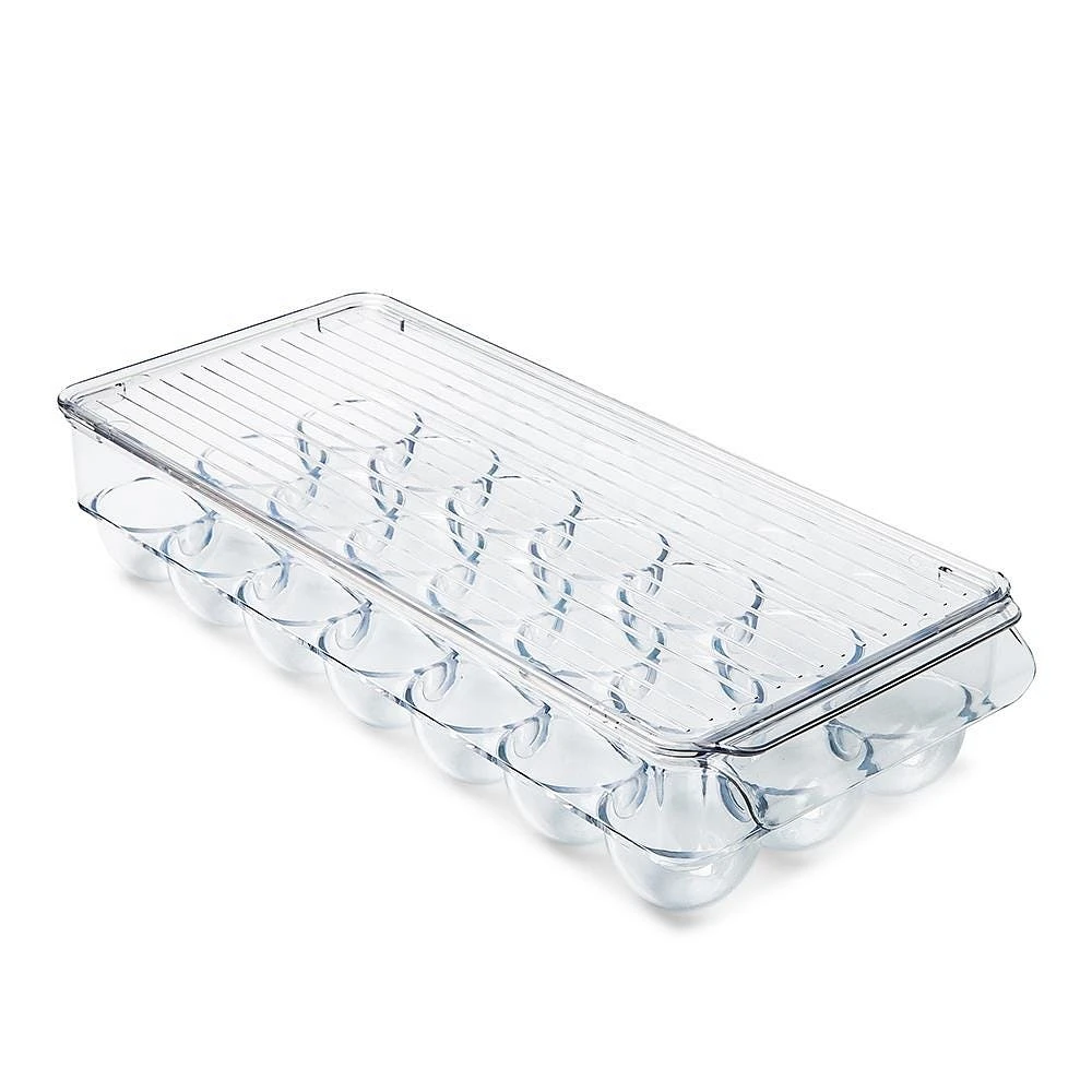 iDesign Linus '21-Egg Capacity' Fridge Binz Egg Holder 6x14.75x3"