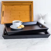 KSP Tablet Serving Tray - Set of 2 (Black)