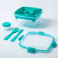 Sistema Klip It To Go Bright Tab 1.1L Salad Storage Container