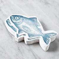 Harman 3-Ply 'Fish' Paper Napkin Shaped - Set of 20 (Blue)