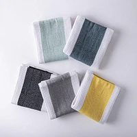 Harman Premium Quality 'Blocks' Kitchen Towel - Set/3 (Light Blue)