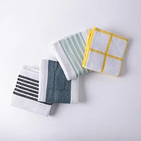 Harman Premium Quality 'Blocks' Kitchen Towel - Set/3 (Light Blue)