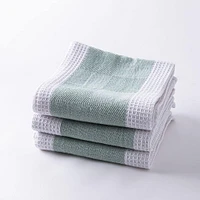 Harman Premium Quality 'Blocks' Kitchen Towel - Set of 3 (Light Green)