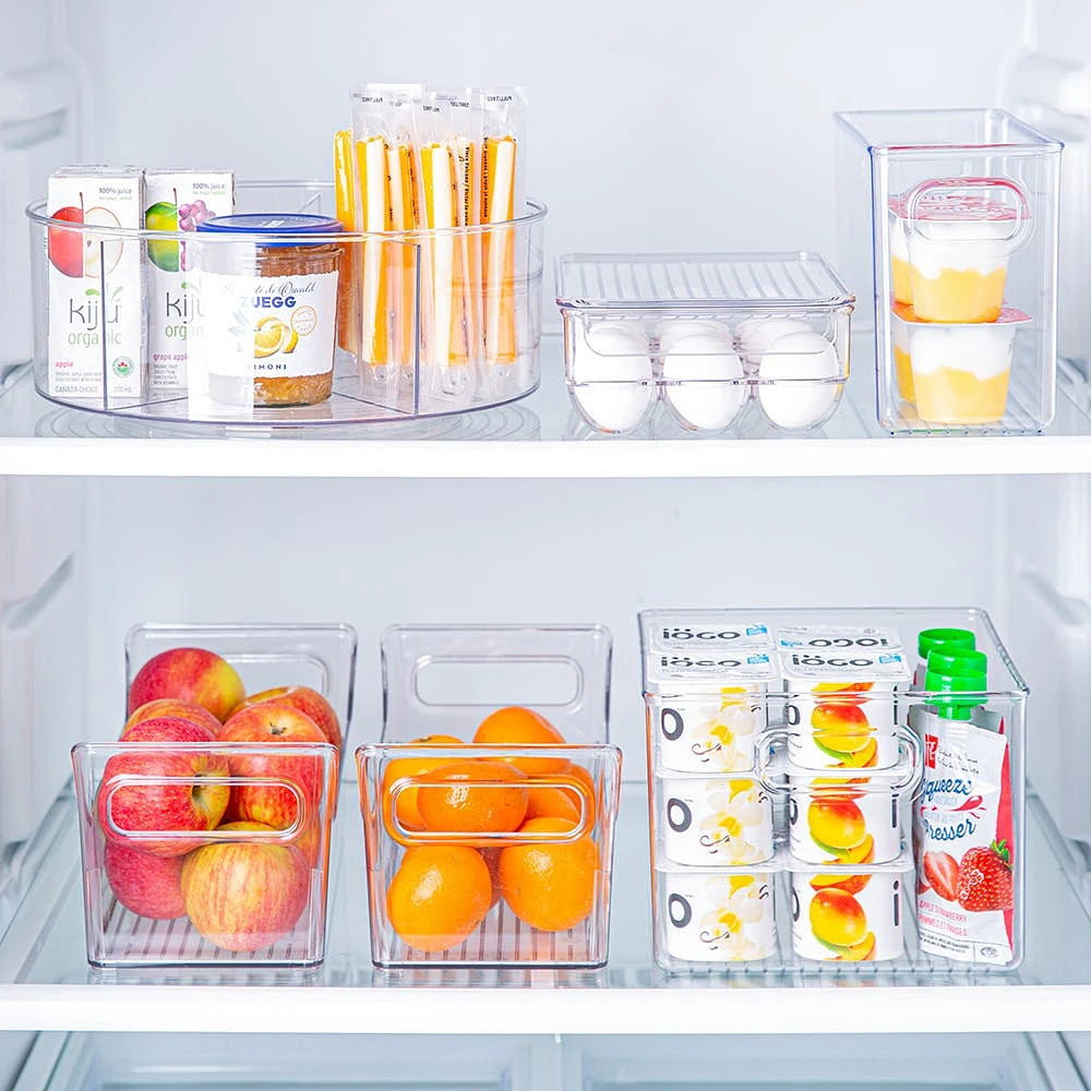 iDesign Linus '12-Eggs' Fridge Binz Egg Holder 6.25x8.75x3"