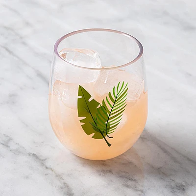 KSP Sip 'Fern' Stemless Wine Glass 14oz. (Green)