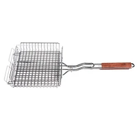Outset BBQ Square Grill Basket (Chrome)