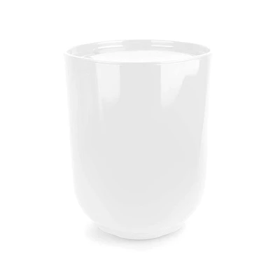 Umbra Step Melamine Waste Can with Lid 6.6L (White)