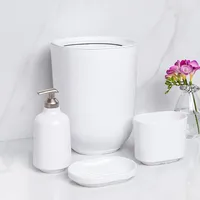 Umbra Step Melamine Waste Can with Lid 6.6L (White)