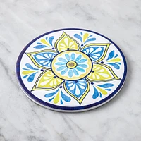 KSP Ceramica 'Madrid' Printed Ceramic Trivet 20cm (Multi Colour)