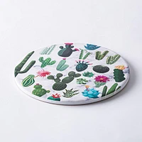 KSP Ceramica 'Cactus' Printed Ceramic Trivet 20cm (Multi Colour)