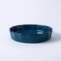 KSP Tuscana Fluted Pie Dish 29cm Dia. x 6cm (Peacock)